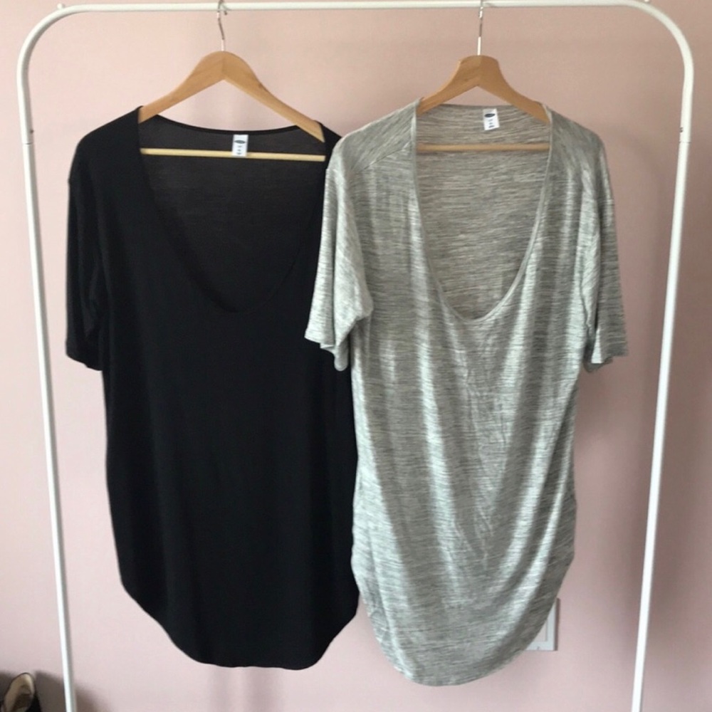 Lot of 2 Old Navy Luxe Tunic Tee - Size Large Tall
